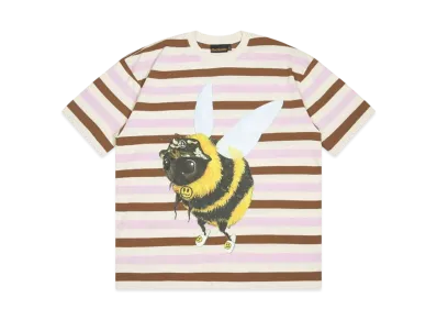 drew house bizzy ss tee "Brown Stripe"