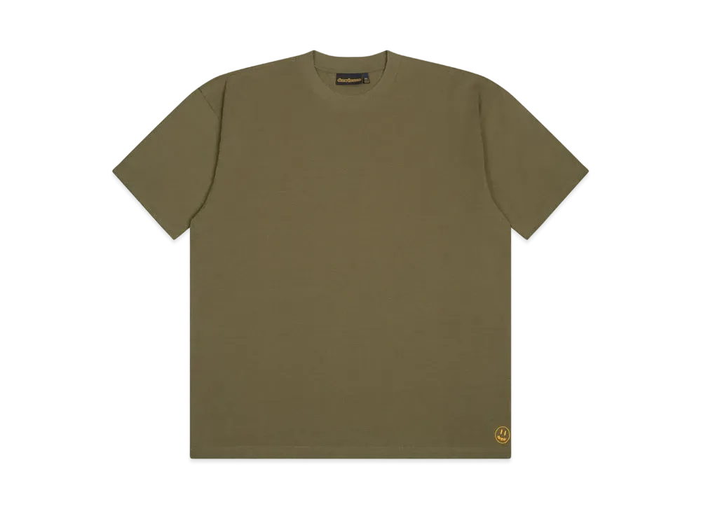 drew house basic ss tee "Midnight Olive"