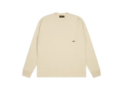 drew house basic ls pocket tee "Biscotti"