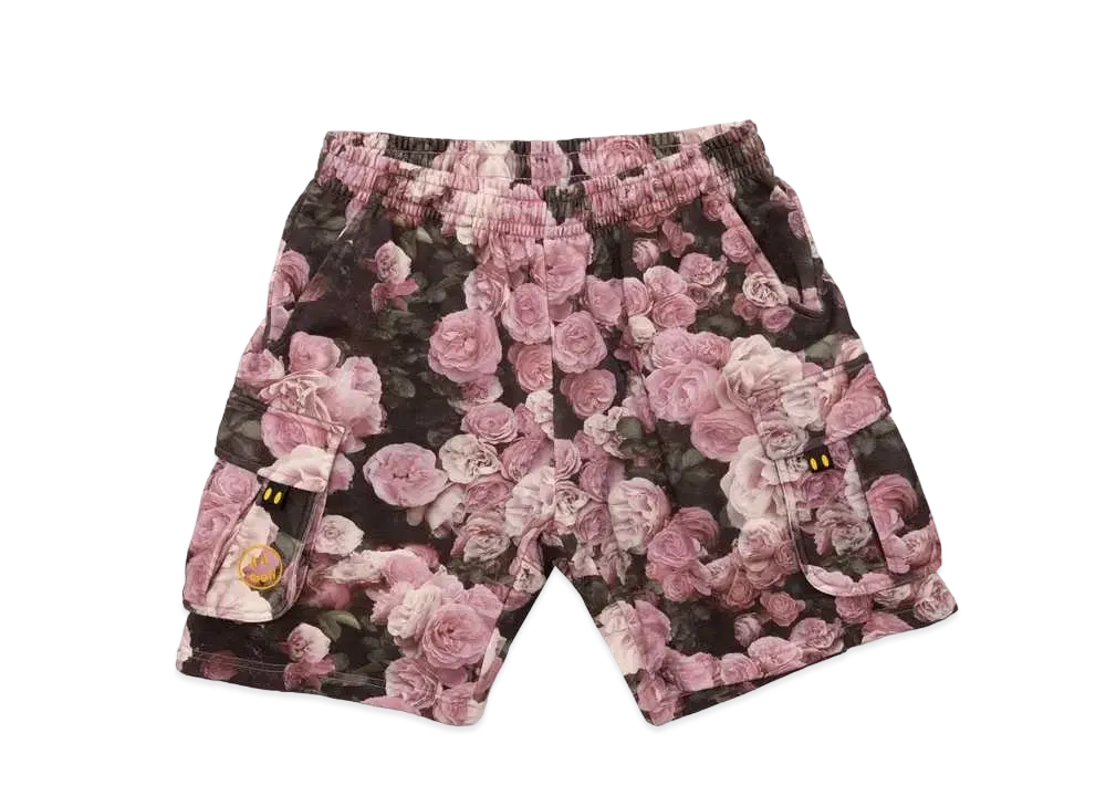 drew house cargo sweatshort "Roses"