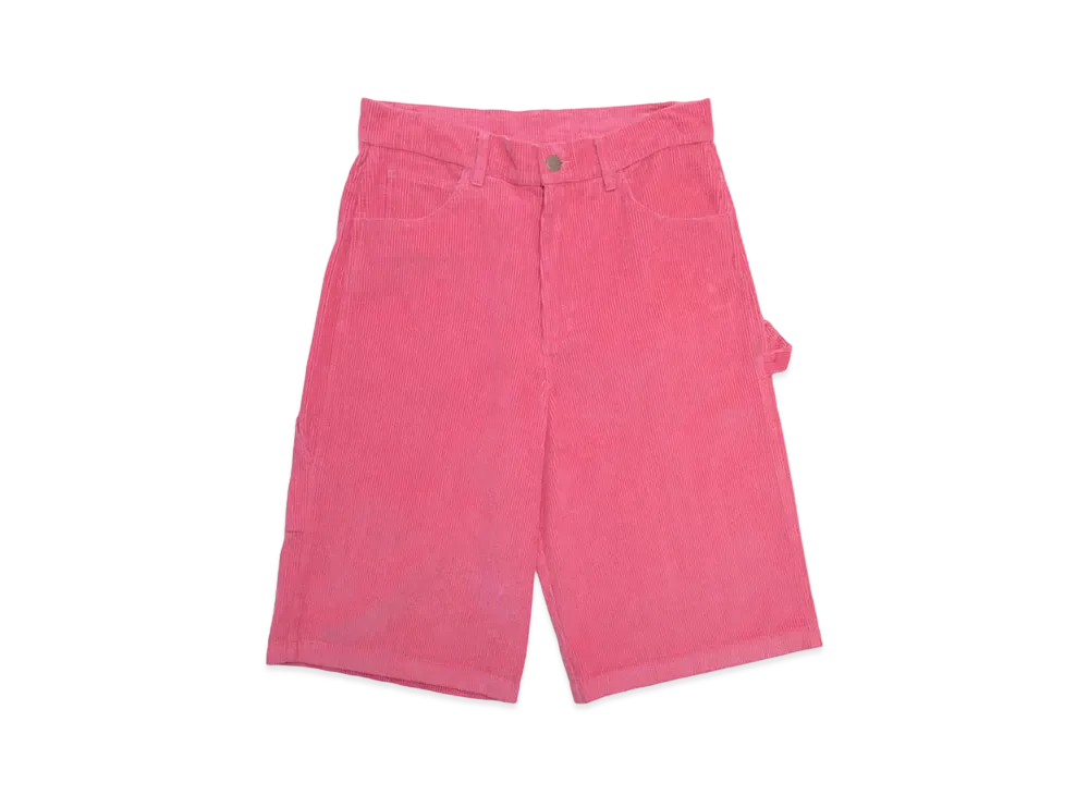 drew house corduroy carpenter short "Hot Pink"