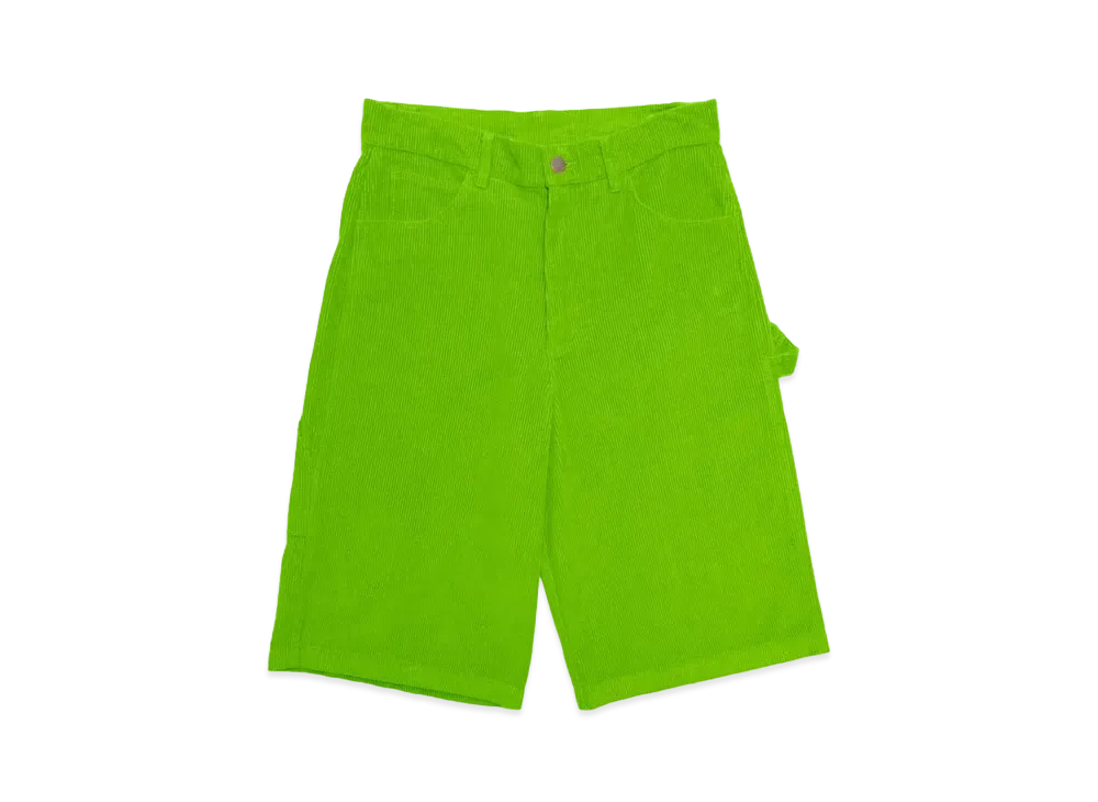 drew house corduroy carpenter short "Lime"