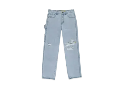 drew house carpenter jean "Distressed Vintage Indigo"