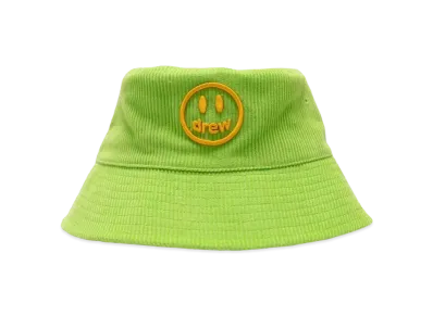 drew house corduroy bucket hat "Lime"
