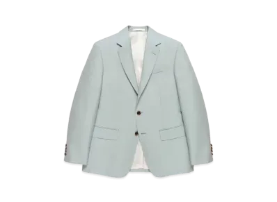 WACKO MARIA SINGLE BREASTED JACKET (IMPOET FABRIC / DOEMEUIL) "Mint"