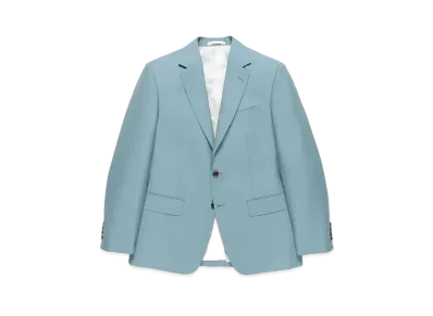 WACKO MARIA SINGLE BREASTED JACKET (IMPOET FABRIC / DOEMEUIL) "Light Blue"