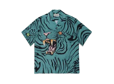 WACKO MARIA TIM LEHI / HAWAIIAN SHIRT "Turquoise"