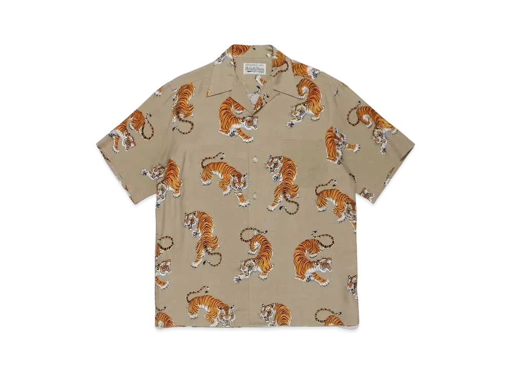 WACKO MARIA TIM LEHI / HAWAIIAN SHIRT "Beige"