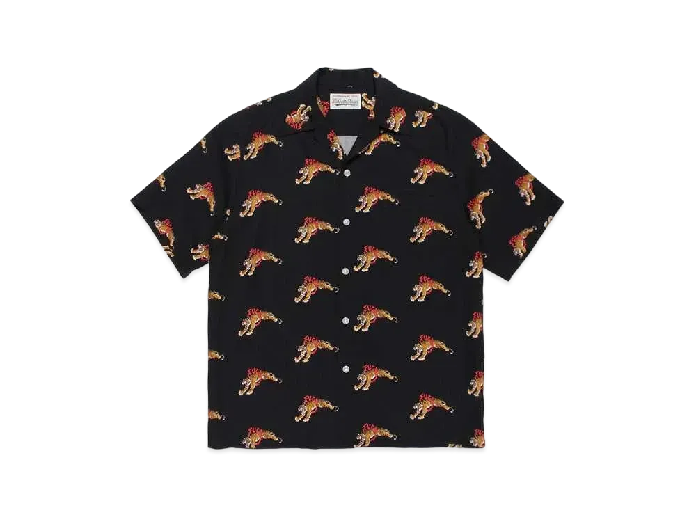 WACKO MARIA TIM LEHI / HAWAIIAN SHIRT "Black"