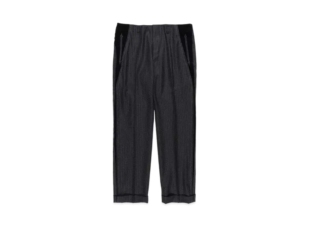WACKO MARIA WOLF'S HEAD / ROCKABILLY PANTS (IMPOET FABRIC / DOEMEUIL) "Black"