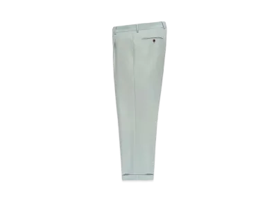 WACKO MARIA PLEATED TROUSERS (IMPOET FABRIC / DOEMEUIL) "Mint"