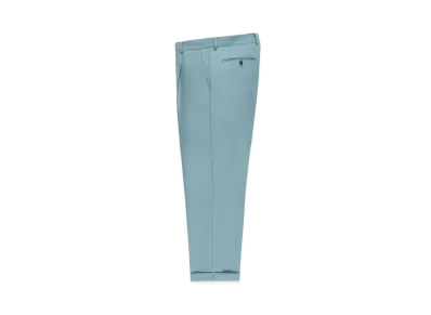 WACKO MARIA PLEATED TROUSERS (IMPOET FABRIC / DOEMEUIL) "Light Blue"