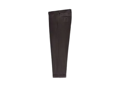 WACKO MARIA GLITTER STRIPED PLEATED TROUSERS (IMPOET FABRIC / DOEMEUIL) "Brown"
