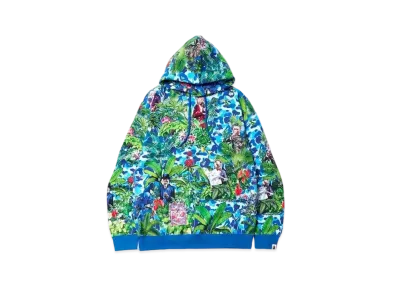 A BATHING APE BAPE® X MONKEY 47 PULLOVER HOODIE "Blue"