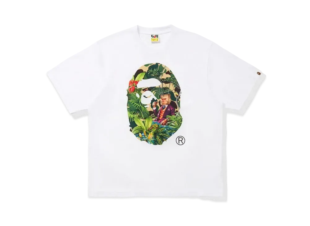 A BATHING APE BAPE® X MONKEY 47 APE HEAD TEE "Green"