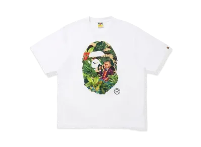A BATHING APE BAPE® X MONKEY 47 APE HEAD TEE "Green"