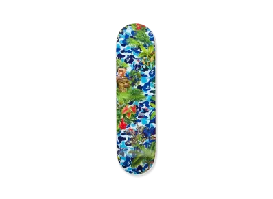 A BATHING APE BAPE® X MONKEY 47 SKATEBOARD "Blue"