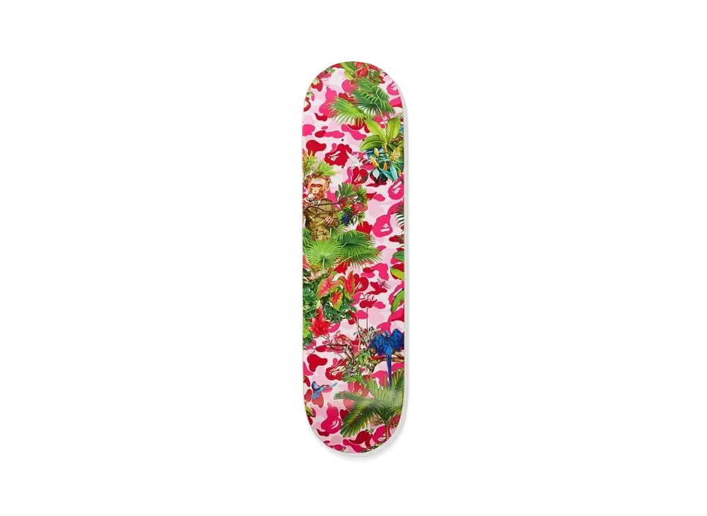A BATHING APE BAPE® X MONKEY 47 SKATEBOARD "Pink"