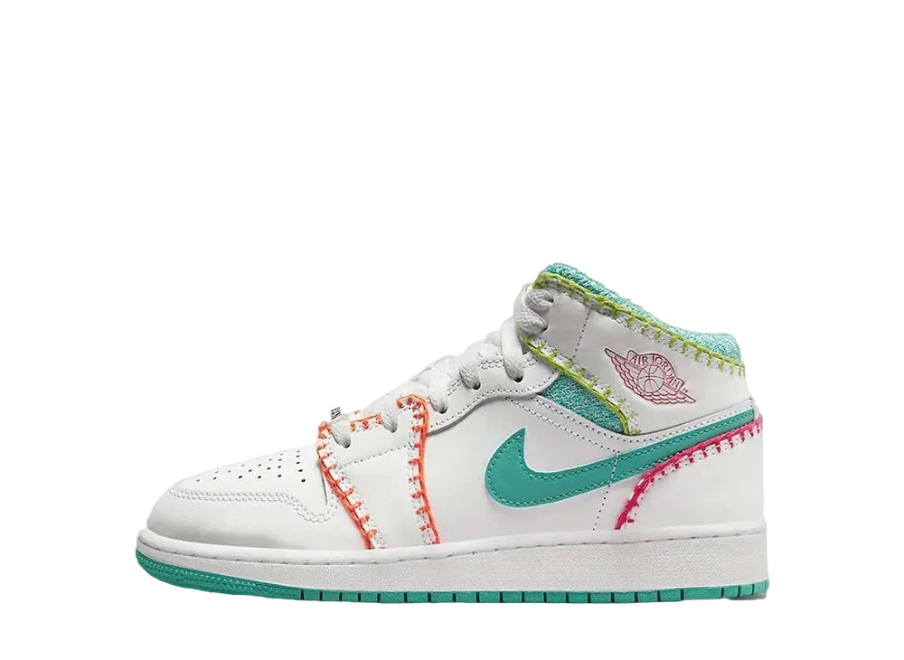 Nike GS Air Jordan 1 Mid "Knitted"