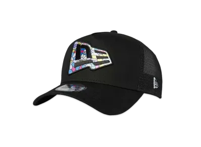 NEW ERA TAKASHI MURAKAMI 9FORTY A-Frame Trucker FLAG BLACK "Black"