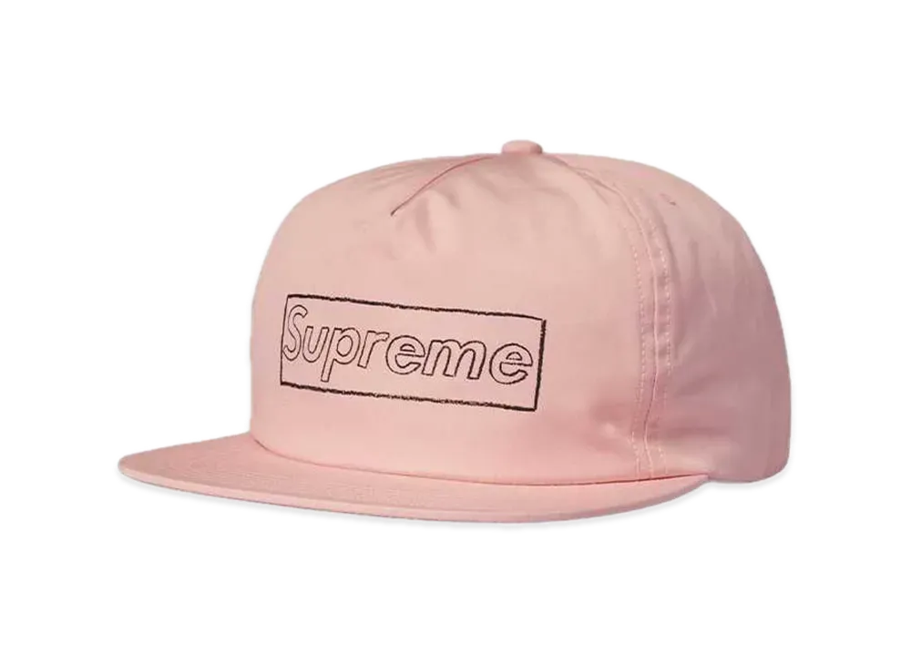 Supreme KAWS Chalk Logo 5-Panel "Pink"