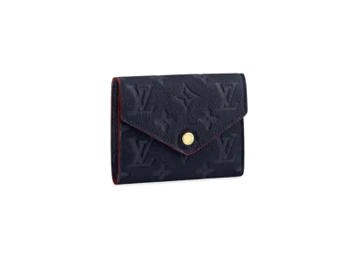 Louis Vuitton Victorine Wallet Monogram Empreinte "Marine Rouge"