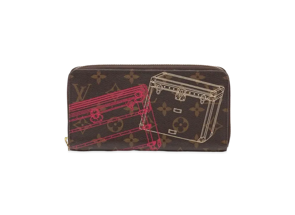 Louis Vuitton Monogram Portfolio Print Zippy Wallet Christmas Limited