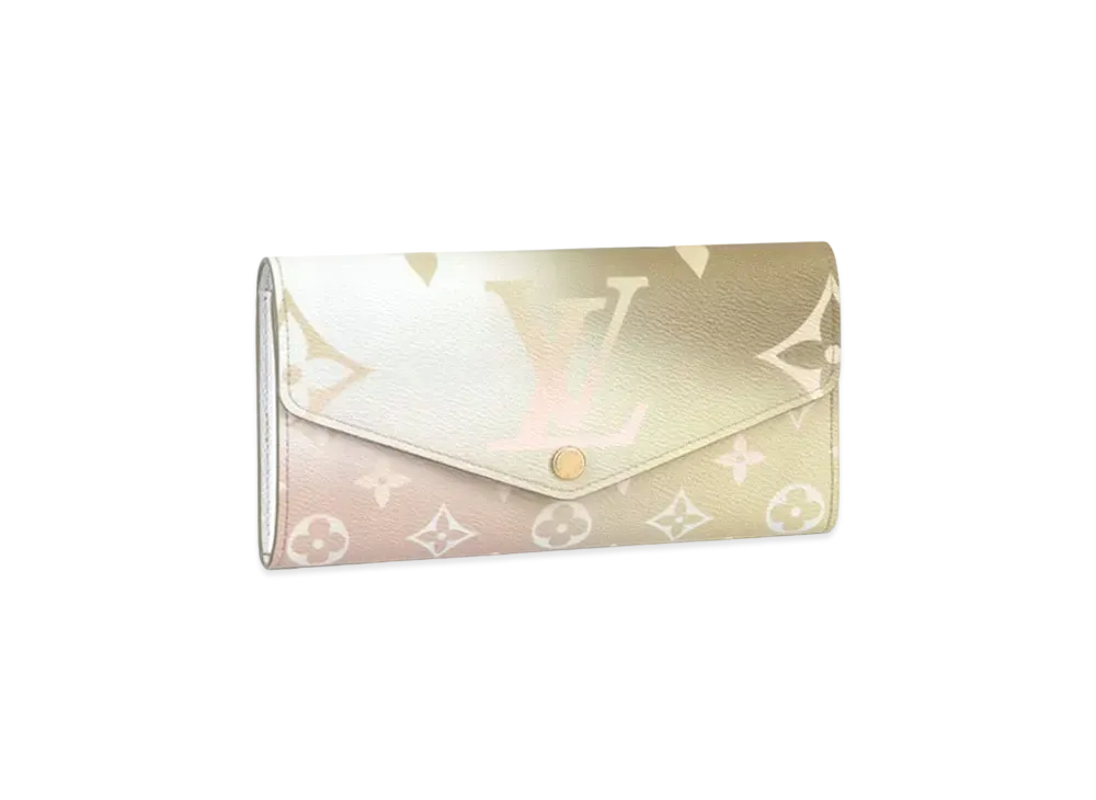 Louis Vuitton Sarah Wallet Monogram Spring in the City "Sunset Khaki"