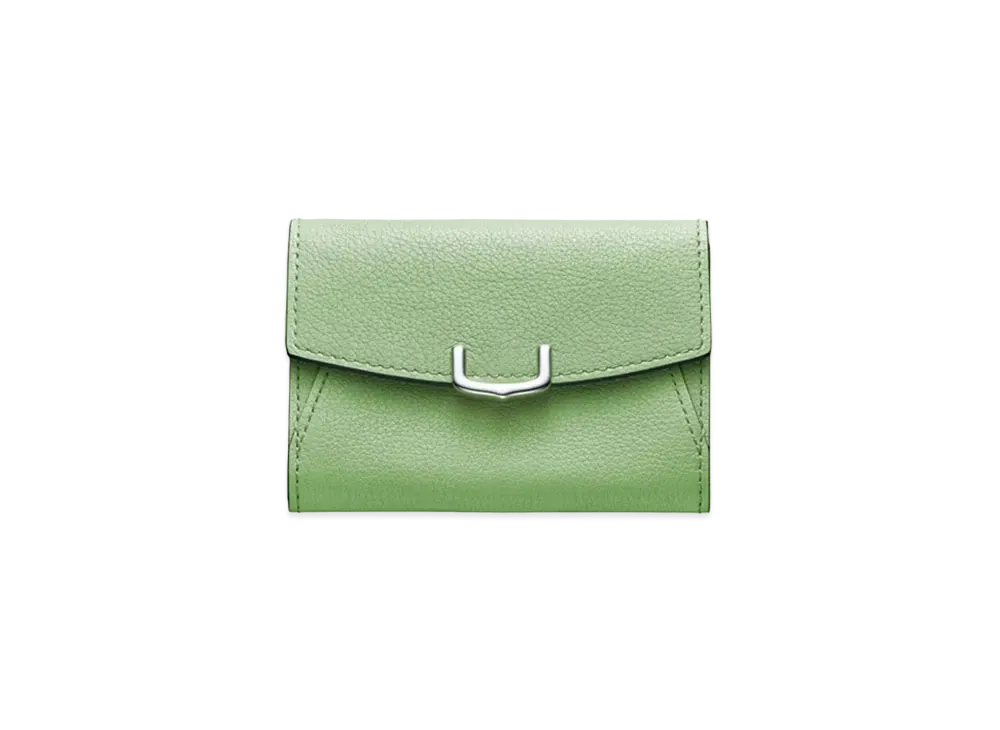 Cartier C de Cartier Small Leather Goods, Card Holder "Light Green"