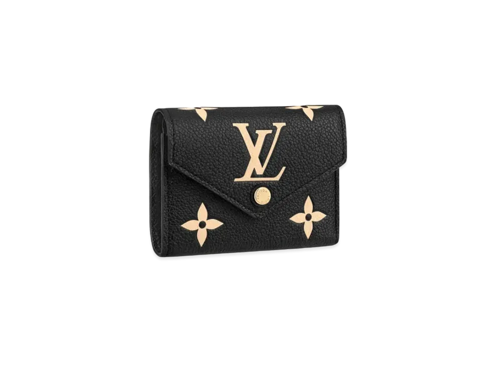 Louis Vuitton Victorine Wallet Bicolor Monogram Empreinte "Noir/Beige"