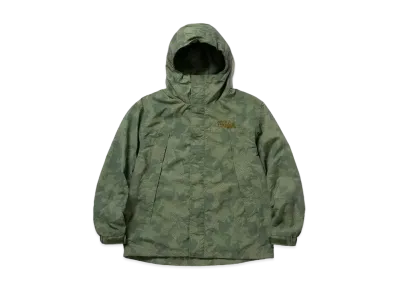 FIRST DOWN MOTOWN JKT SUPPLEX NYLON by E-WAX STUDIO "Leaf Green"