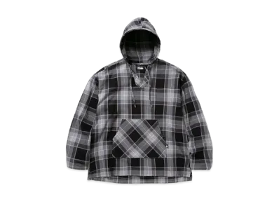 FIRST DOWN MEXICAN HOODIE COTTON NELCHECK "Charcoal"
