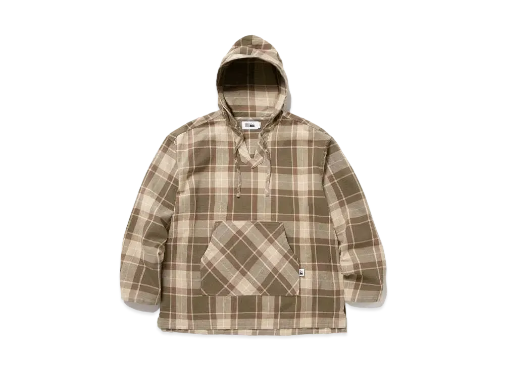 FIRST DOWN MEXICAN HOODIE COTTON NELCHECK "Beige"