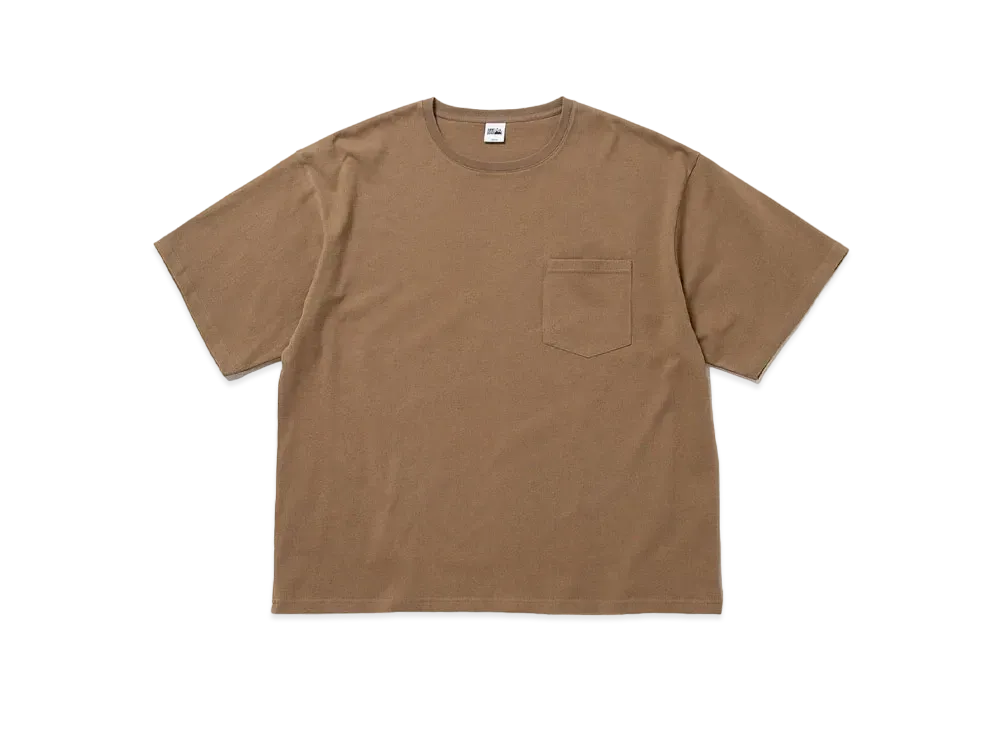 FIRST DOWN BAGGY TEE S/S COTTON HEAVY JERSEY "Light Khaki"