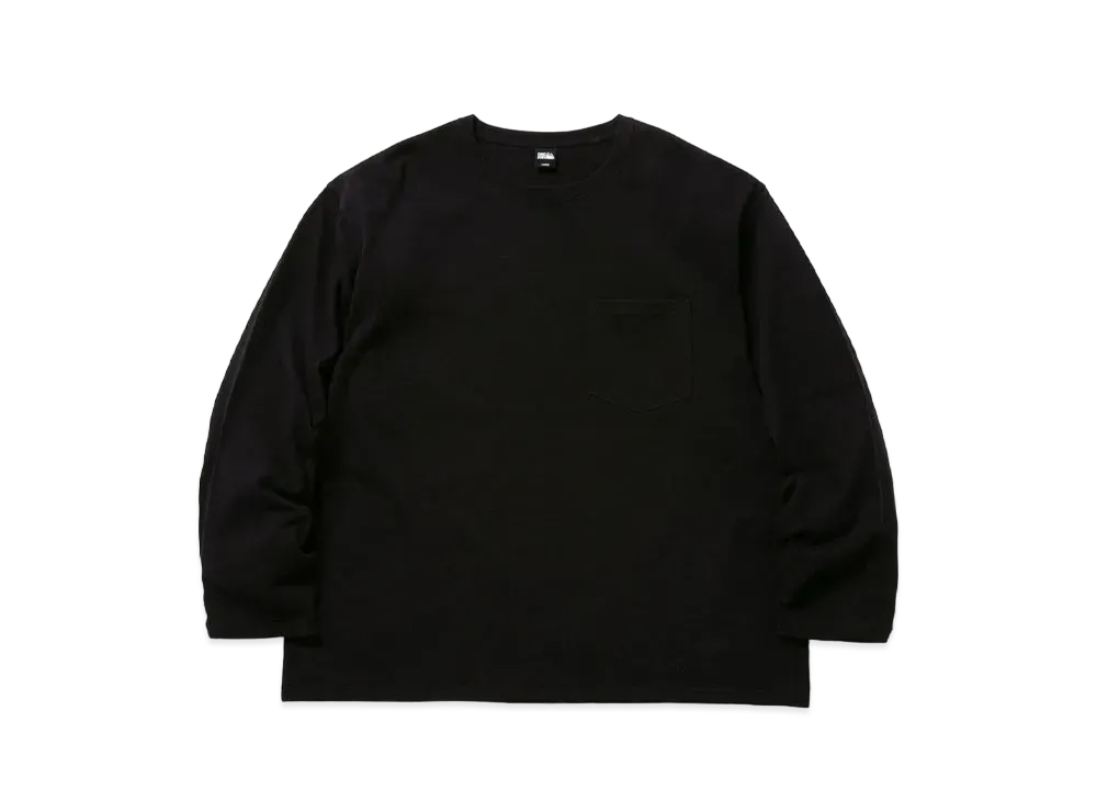 FIRST DOWN BAGGY TEE L/S COTTON HEAVY JERSEY "Black"