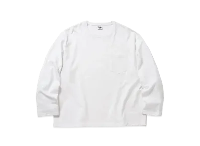 FIRST DOWN BAGGY TEE L/S COTTON HEAVY JERSEY "White"