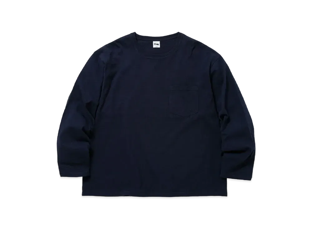 FIRST DOWN BAGGY TEE L/S COTTON HEAVY JERSEY "Navy"