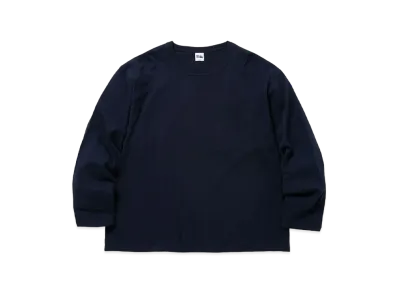 FIRST DOWN BAGGY TEE L/S COTTON HEAVY JERSEY "Navy"