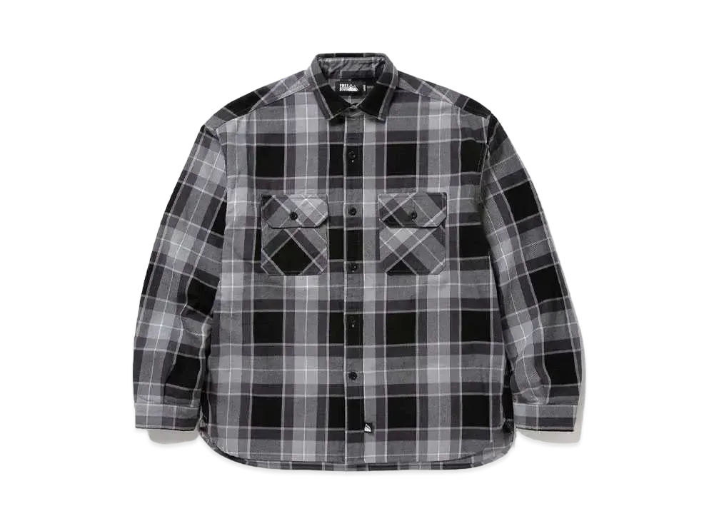 FIRST DOWN WORK L/S SHIRTS COTTON NELCHECK "Charcoal"