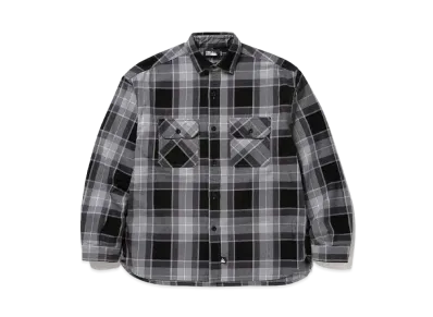 FIRST DOWN WORK L/S SHIRTS COTTON NELCHECK "Charcoal"