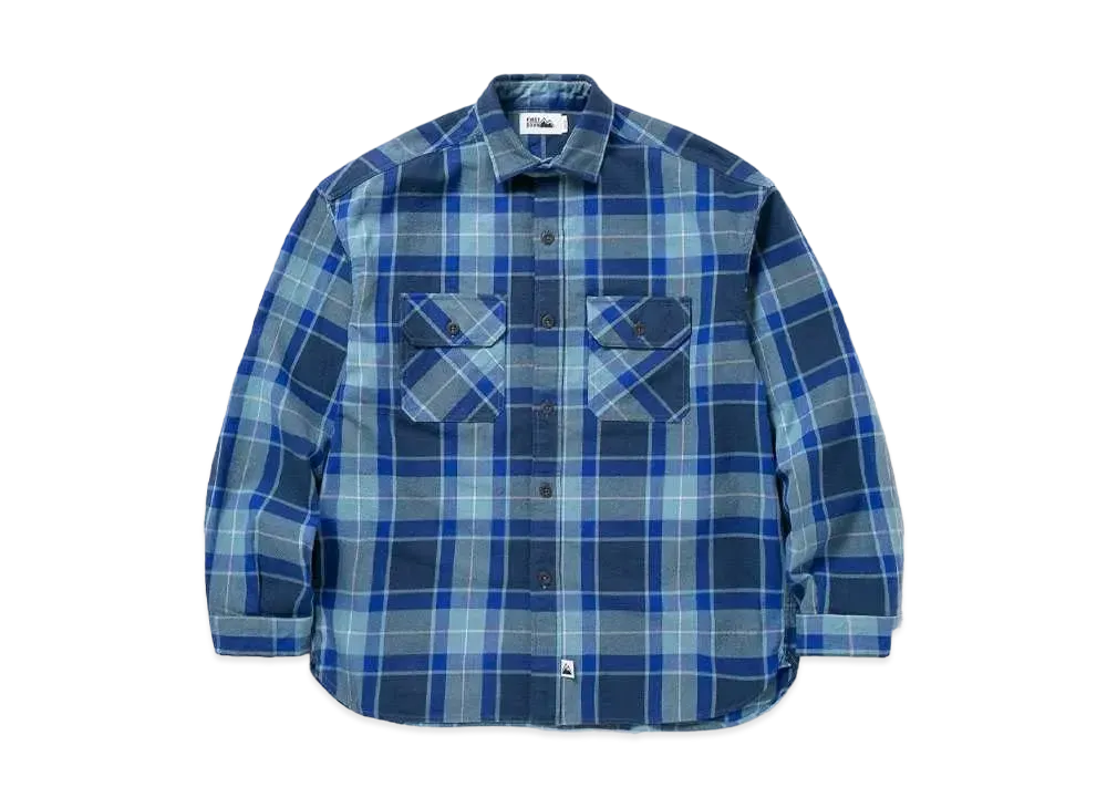 FIRST DOWN WORK L/S SHIRTS COTTON NELCHECK "Blue"