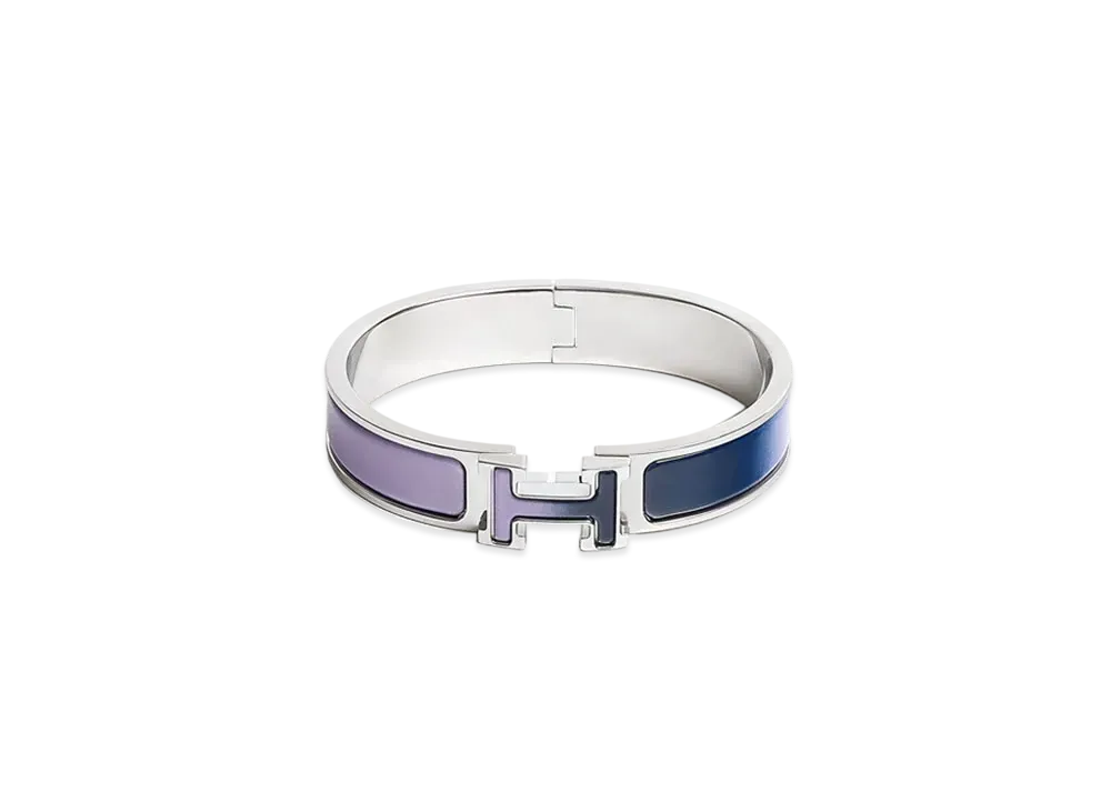 Hermes Click H Fusion Bracelet "Lilas Ultramarine"