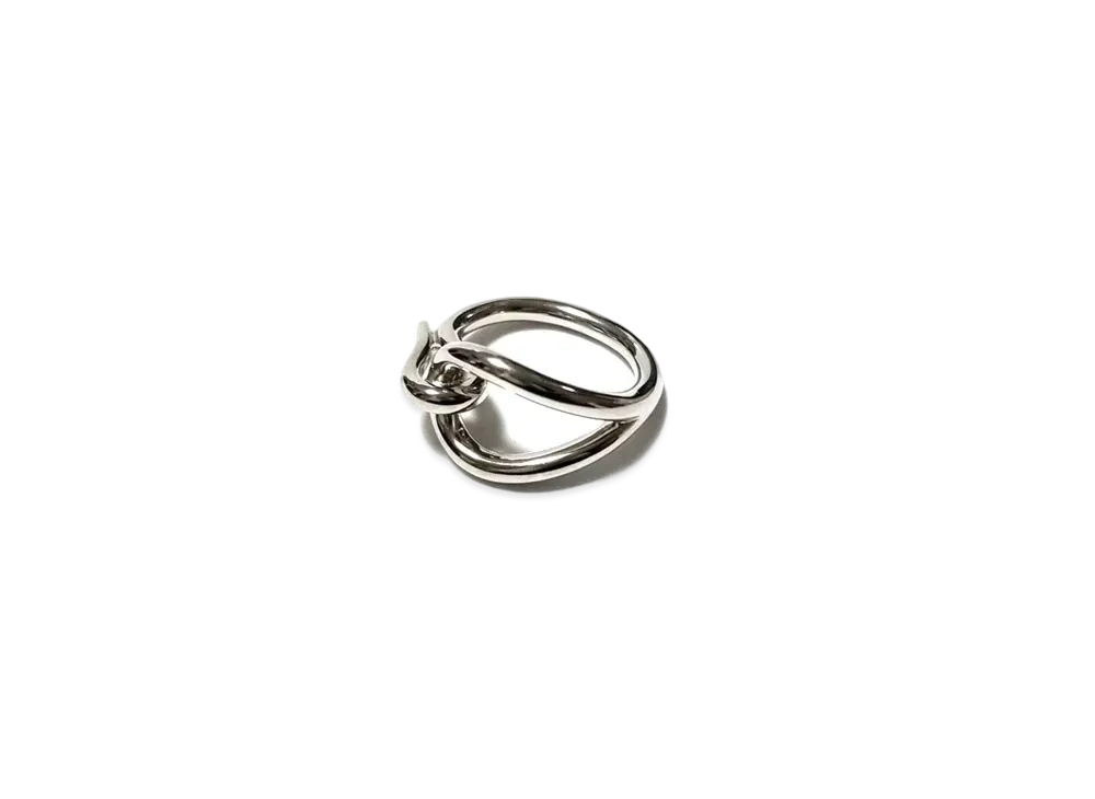 Hermes Jumbo Scarf Ring "Silver"