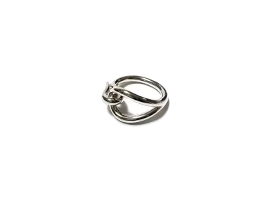 Hermes Jumbo Scarf Ring "Silver"