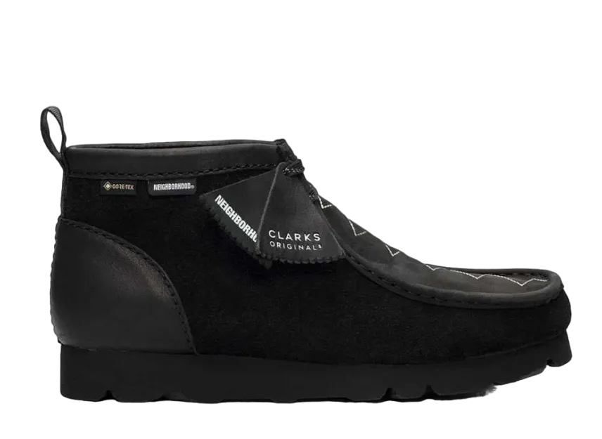 ネイバーフッド × クラークス ワラビー BT GTX "ブラック"