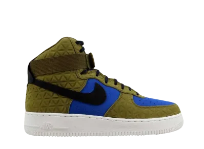 Nike Women's Air Force 1 Hi PRM Suede "Olive Flak/Black-Midnight Turquoise"
