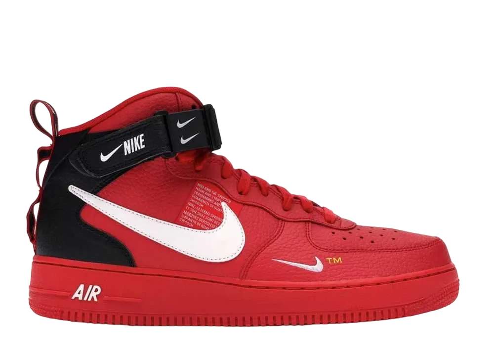 Nike Air Force 1 Mid Utility "University Red"