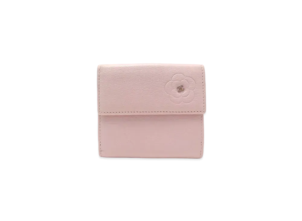 CHANEL Camellia W Hook Wallet "Pink"