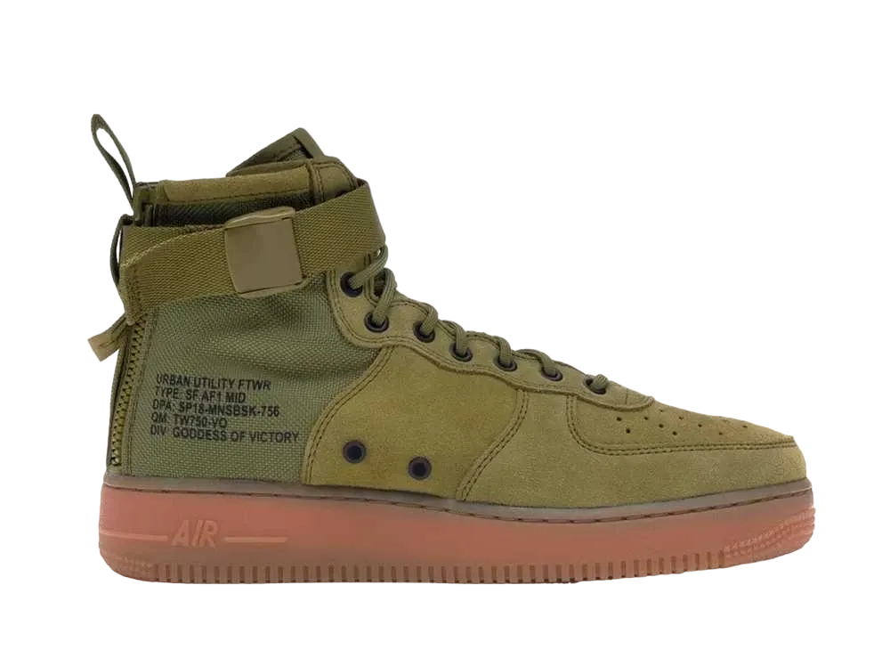 Nike Sf Air Force 1 Mid "Desert Moss Desert Moss"