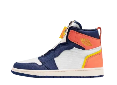 ナイキ ウィメンズ エアジョーダン1 レトロ ハイ ジップ "ブルー ボイド ターフ オレンジ"